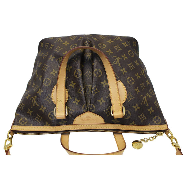 LOUIS VUITTON Palermo PM Monogram Canvas Shoulder Bag Brown