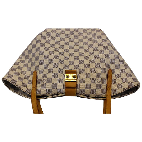 LOUIS VUITTON Salina PM Damier Azur Shoulder Bag White