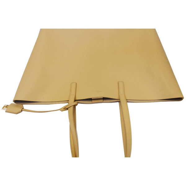 YVES Saint Laurent Black Leather East/West Shopping Tote Bag