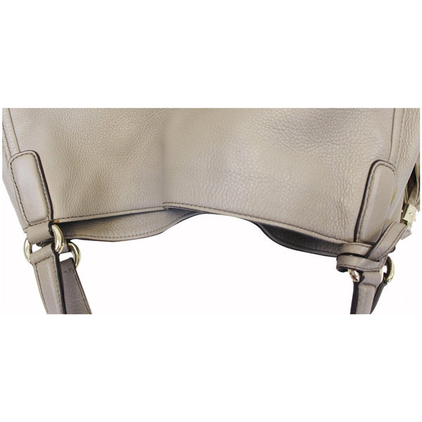 GUCCI Soho Leather Large Tote Shoulder Bag Taupe