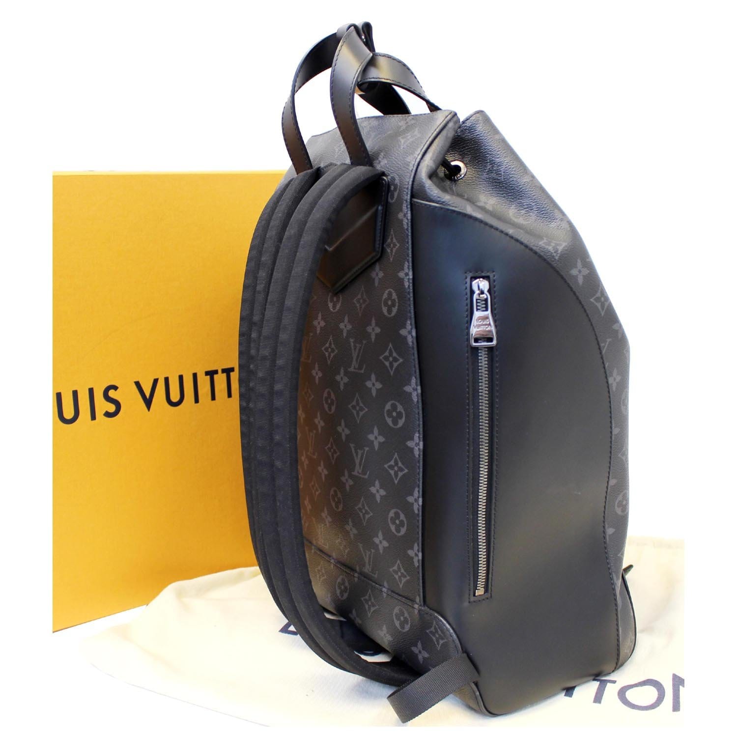 backpack explorer louis vuitton Monogram Eclipse color hardware brings classic elegance to the discovery backpacks modern lines Explorer Lv Checkered Backpack Clapton