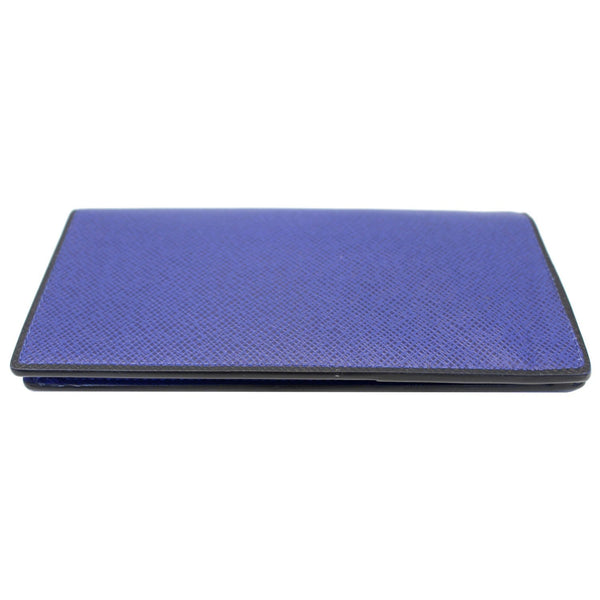 LOUIS VUITTON Brazza Taiga Leather Bifold Wallet Blue-US
