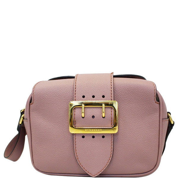 Burberry Crossbody Bag Buckle Small Bag Pink - Whole View
