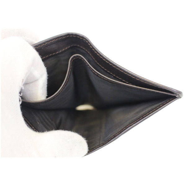 Moschino Vintage Foldover Wallet Black - inside look 