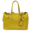 Prada Tote Bag Calfskin Buckle Tote Bag Yellow City - Full Look