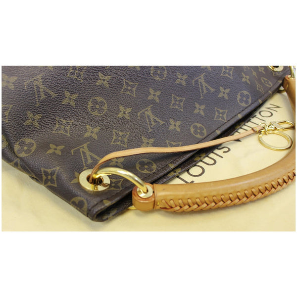 LOUIS VUITTON Artsy MM Monogram Canvas Shoulder Bag Brown
