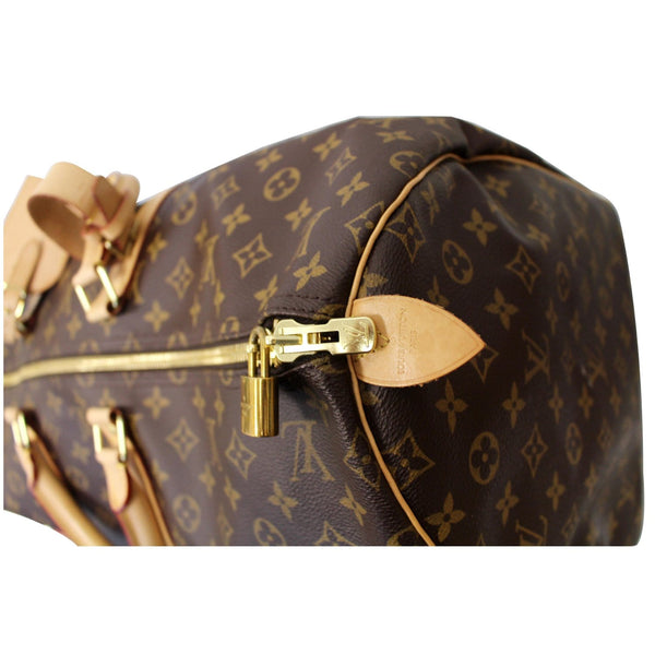 LOUIS VUITTON Keepall 55 Monogram Canvas Bostan Bag Brown
