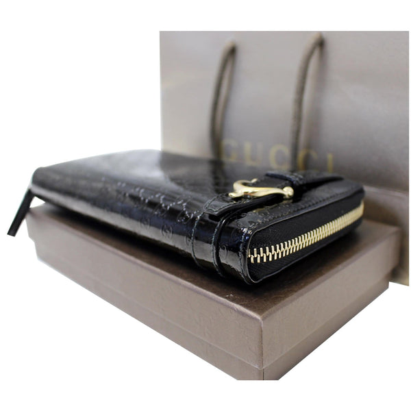 Gucci Wallet Nice Microguccissima Patent Leather - side view