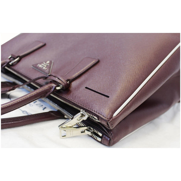  Prada Large Saffiano Leather Tote Shoulder Bag - Corner View 