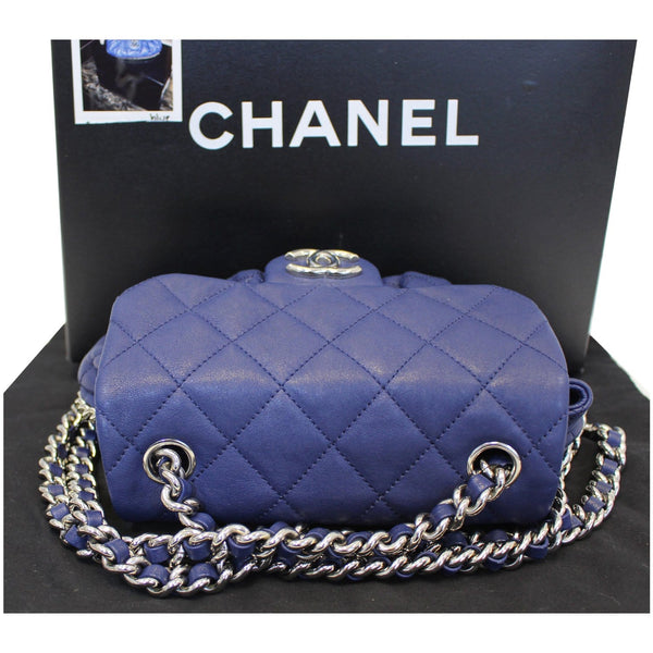 Chanel Chain Around Messenger Calfskin Crossbody Bag Navy Blue