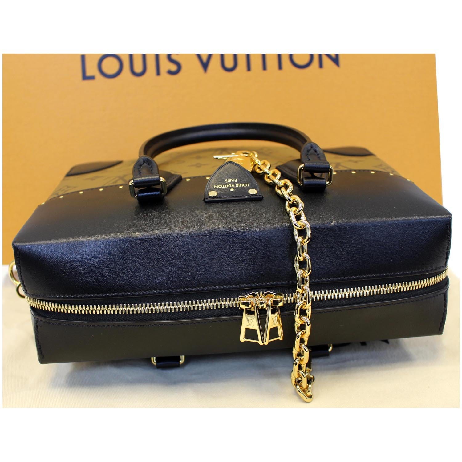 Louis Vuitton City Malle Handbag Reverse Monogram Canvas and Leather MM at  1stDibs