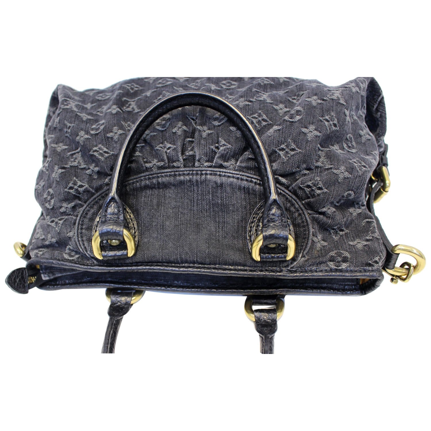 Louis Vuitton Monogram Denim Neo Cabby MM - Black Shoulder Bags