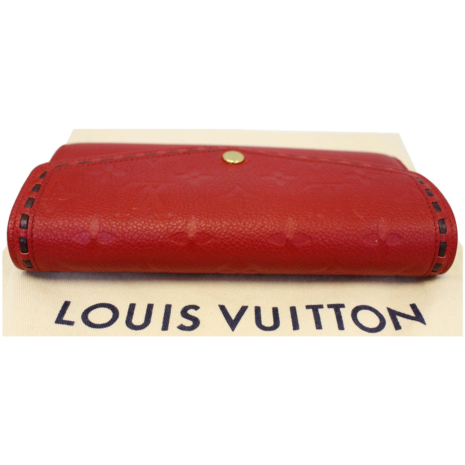 Louis Vuitton Red Monogram Empreinte Secret Compact Wallet – The Closet