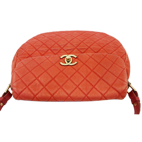 Chanel Flap Red Soft Caviar Shoulder Crossbody Bag - leather