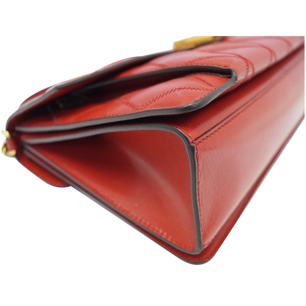 GIVENCHY GV3 Medium Goatskin Quilted Shoulder Bag Red 