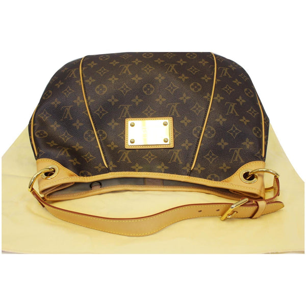 LOUIS VUITTON Galliera PM Monogram Canvas Shoulder Handbag Brown