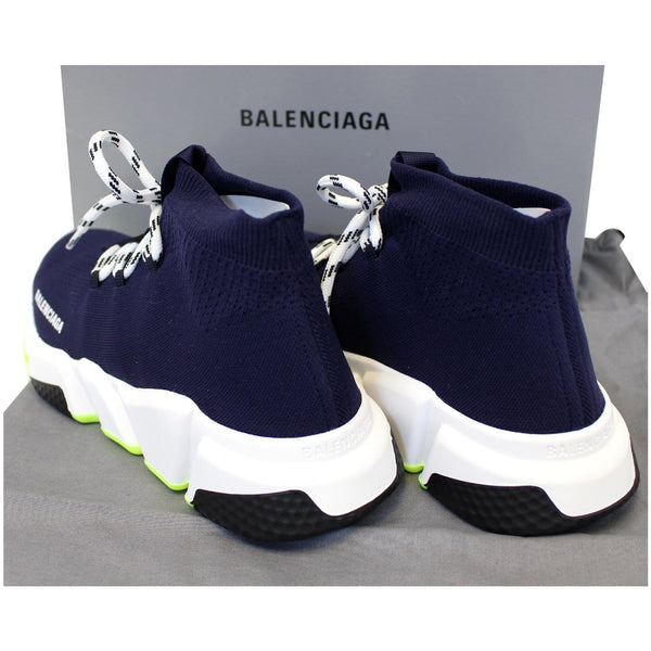 Balenciaga Sneakers Blue Mid Speed Lace-up US 9 - back view