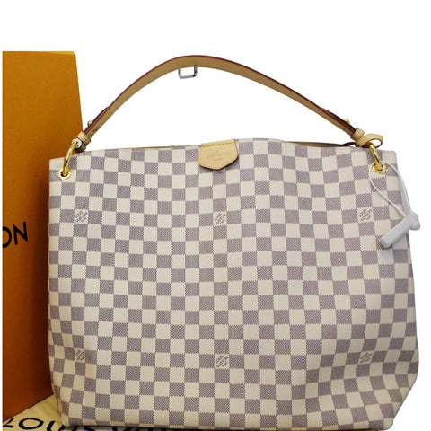 LOUIS VUITTON Graceful MM Damier Azur Shoulder Bag