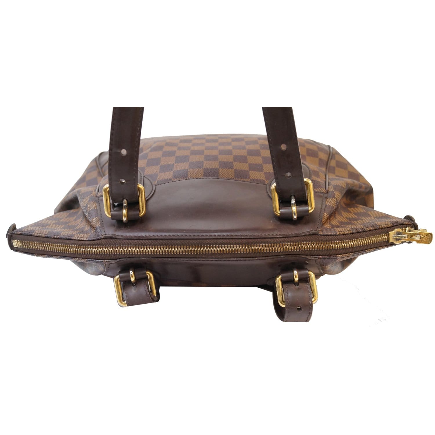 $1,870 LOUIS VUITTON VERONA MM DAMIER N41118 Brown Shoulder Bag Handbag  Full Set