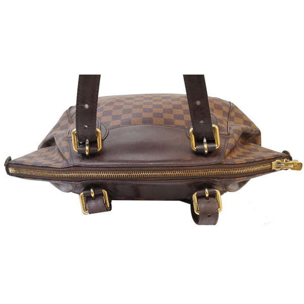 LOUIS VUITTON Verona GM Damier Ebene Shoulder Bag Brown