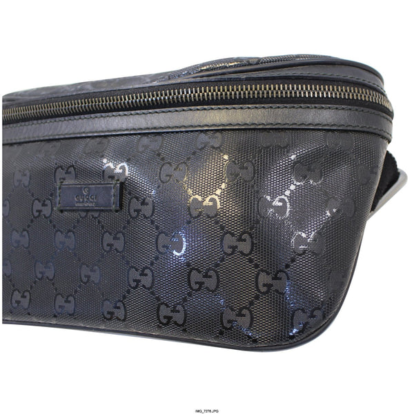 GUCCI GG Imprime Monogram Waist Bum Bag Black 233269