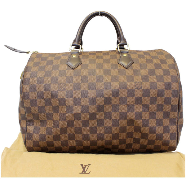 LOUIS VUITTON Speedy 30 Damier Ebene Satchel Bag Brown-US