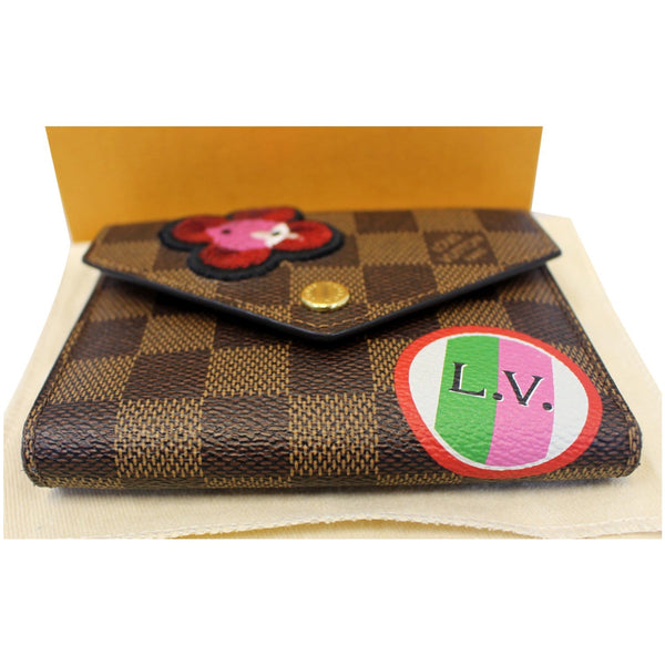 Louis Vuitton Victorine Wallet Damier Ebene - bottom view