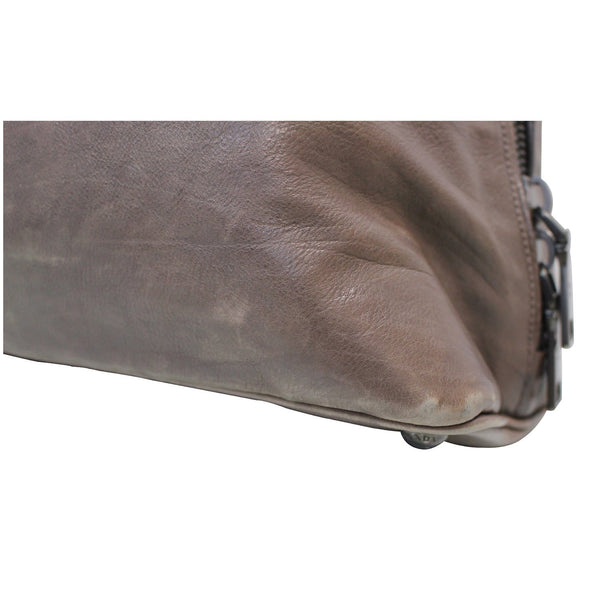 Prada Vitello Daino Leather Large Tote Bag Brown