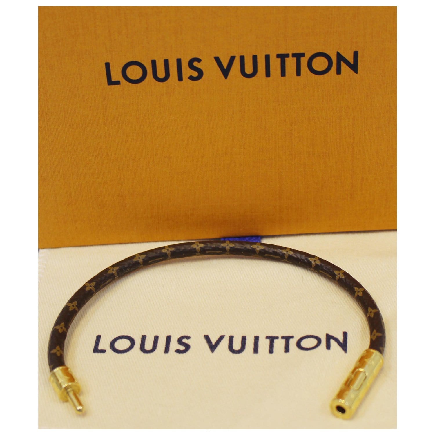 LOUIS VUITTON Monogram Canvas Confidential Bracelet-US