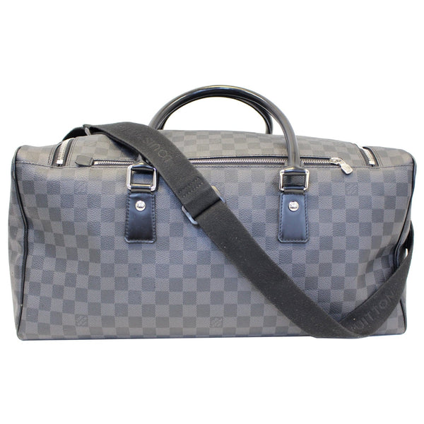 LOUIS VUITTON Roadster Damier Graphite Travel Bag Black