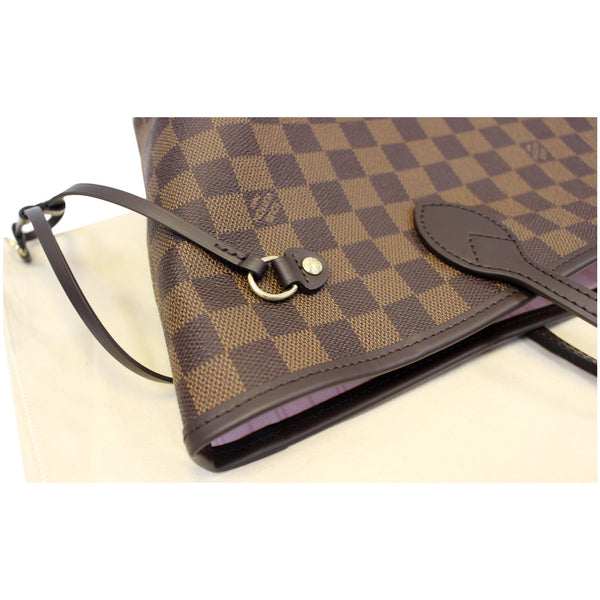 Louis Vuitton Neverfull MM Damier Ebene Tote Bag - leather