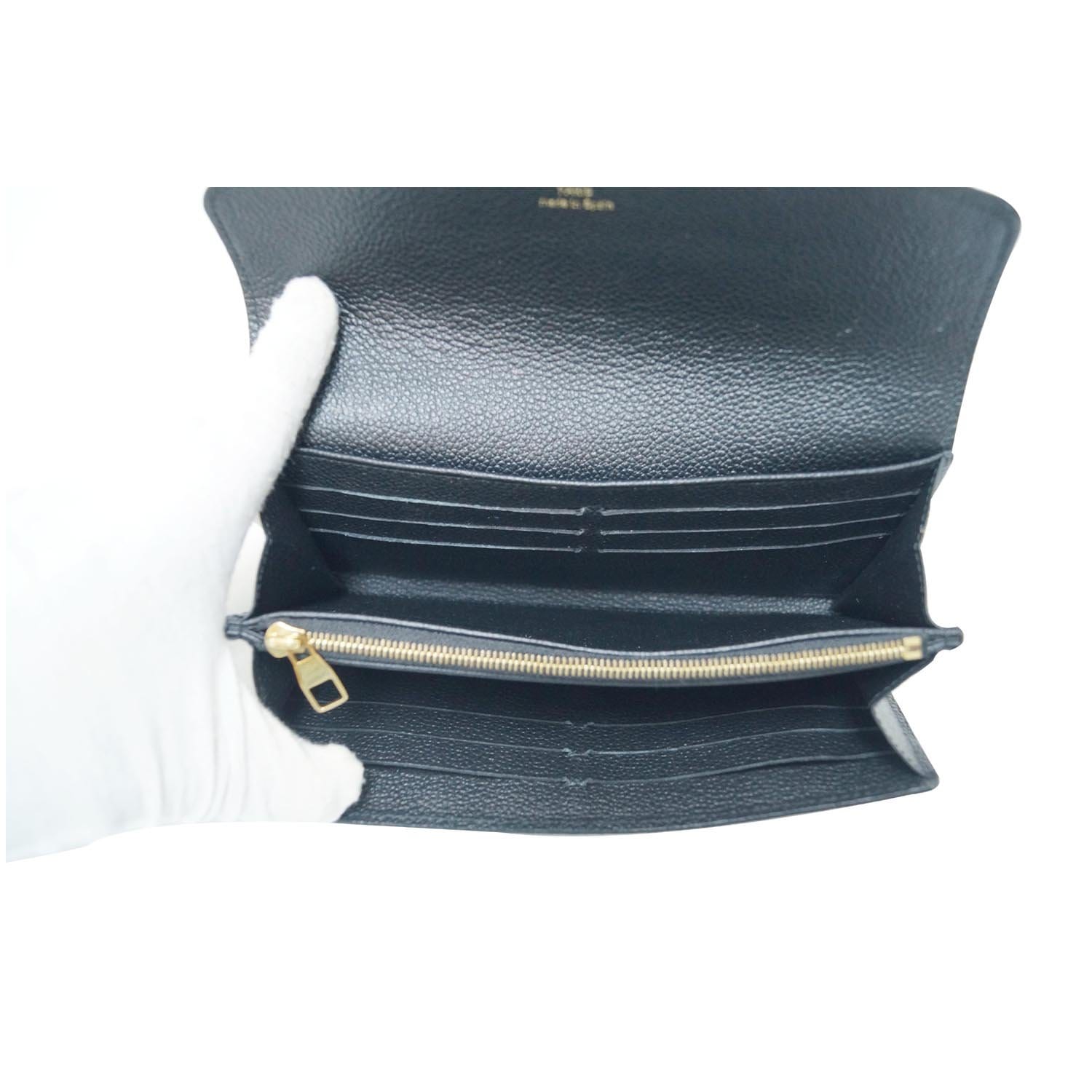 Louis Vuitton Noir Epi Leather Portefeuille Sara Wallet (Authentic  Pre-Owned) - ShopStyle