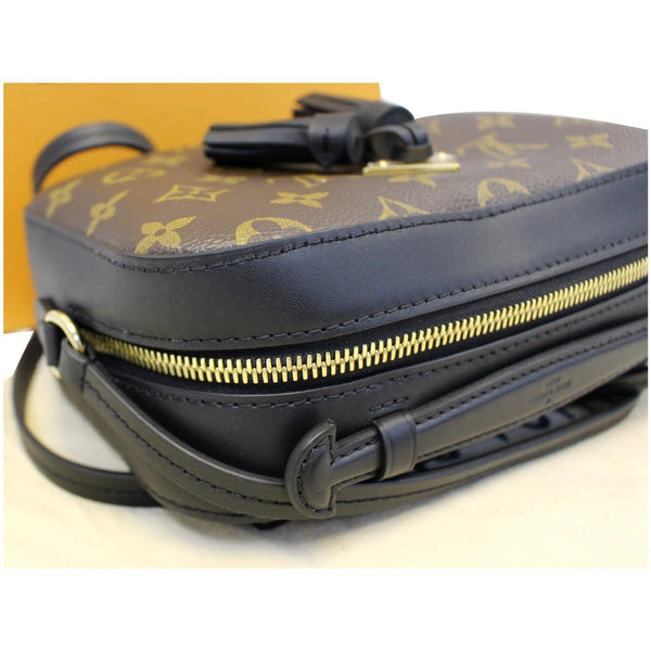 LOUIS VUITTON Saintonge Monogram Canvas Shoulder Bag Noir Black-US