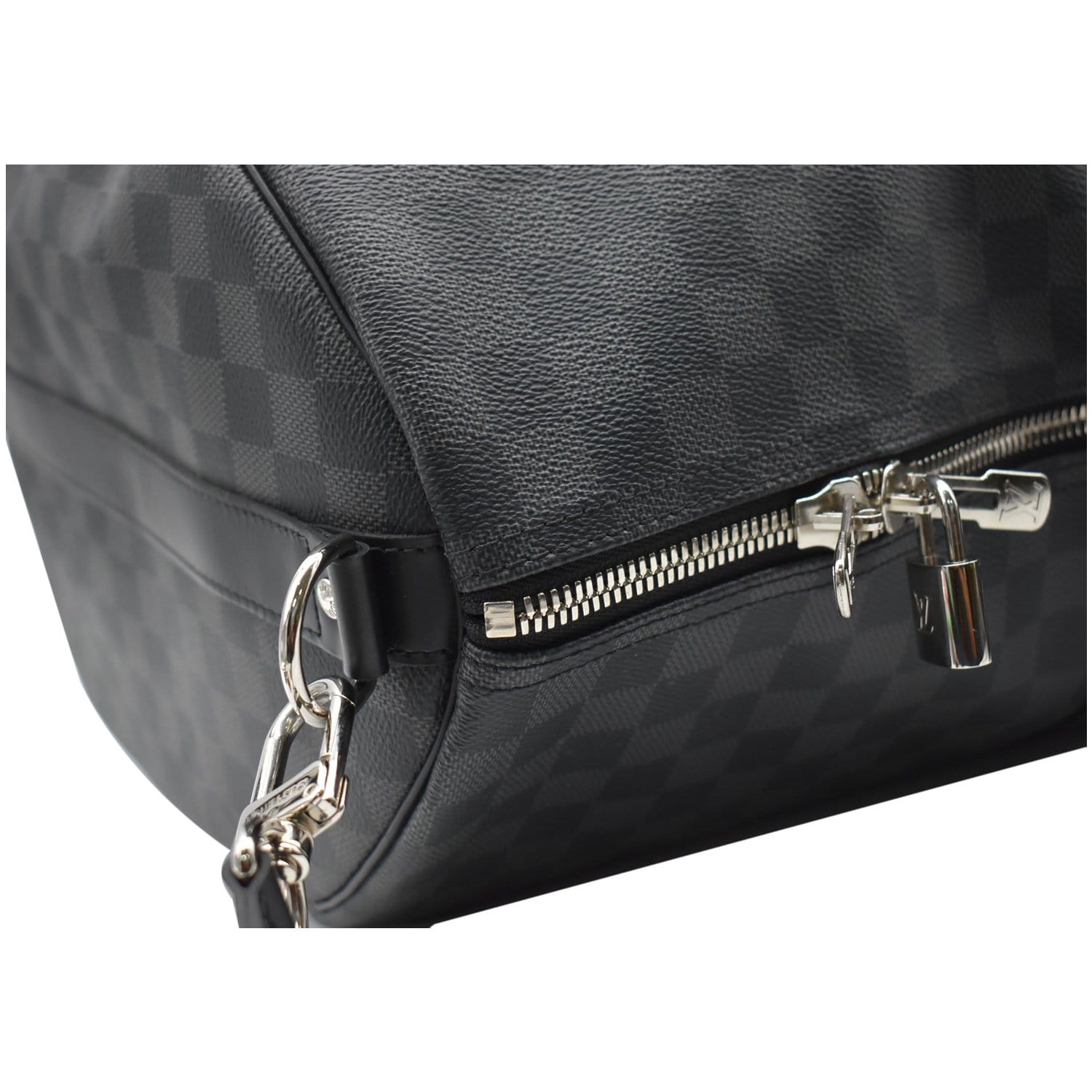 Louis Vuitton Keepall Damier Graphite Bandouliere 55 with Strap 872889 Black  Coated Canvas Weekend/Travel Bag, Louis Vuitton