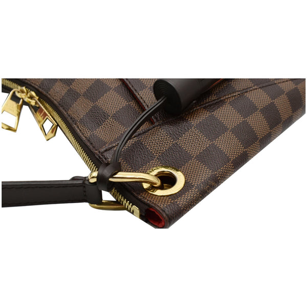LOUIS VUITTON South Bank Besace Damier Ebene Crossbody Bag Brown