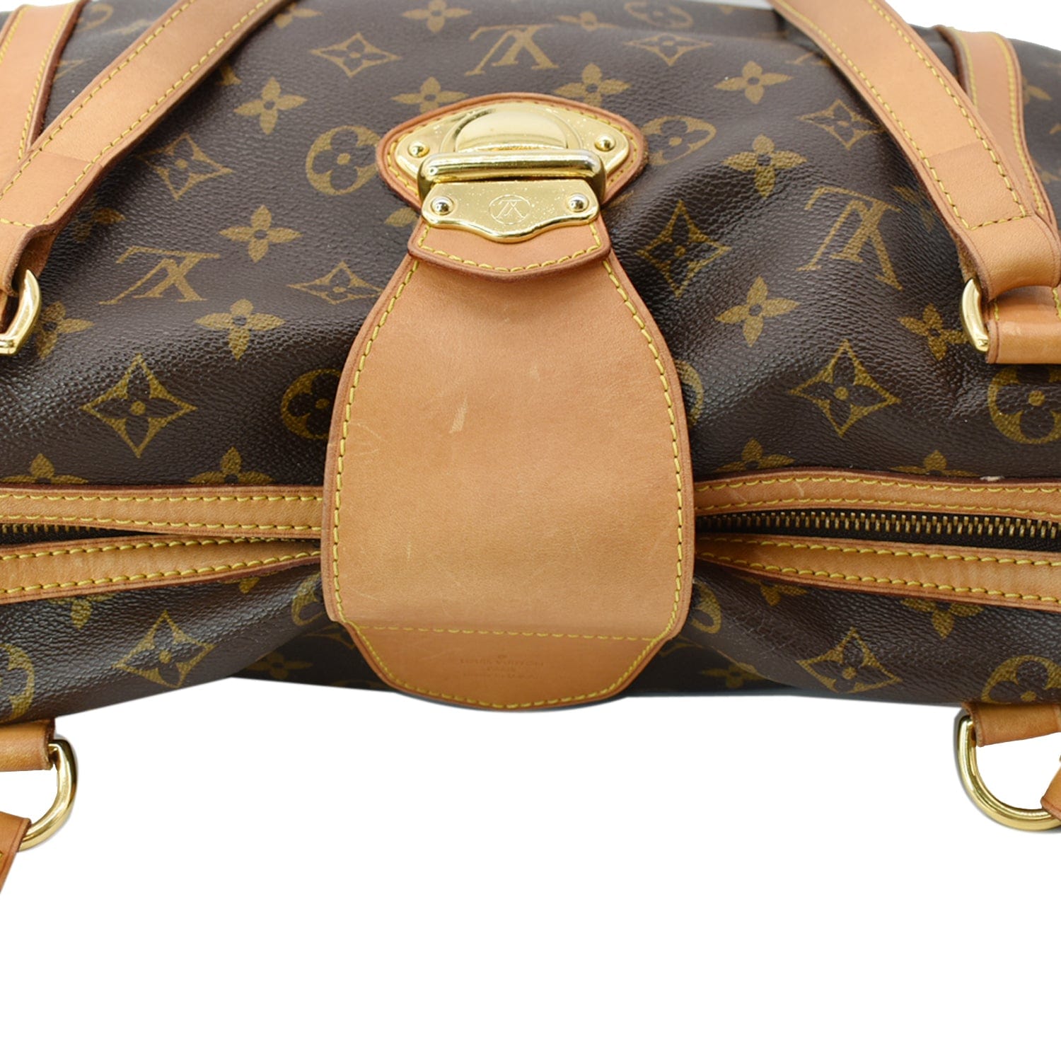 Stresa cloth handbag Louis Vuitton Brown in Cloth - 26457273