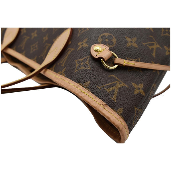LOUIS VUITTON Neverfull MM Monogram Canvas Tote Bag Brown