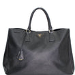 PRADA Galleria Large Saffiano Leather Tote Bag Black