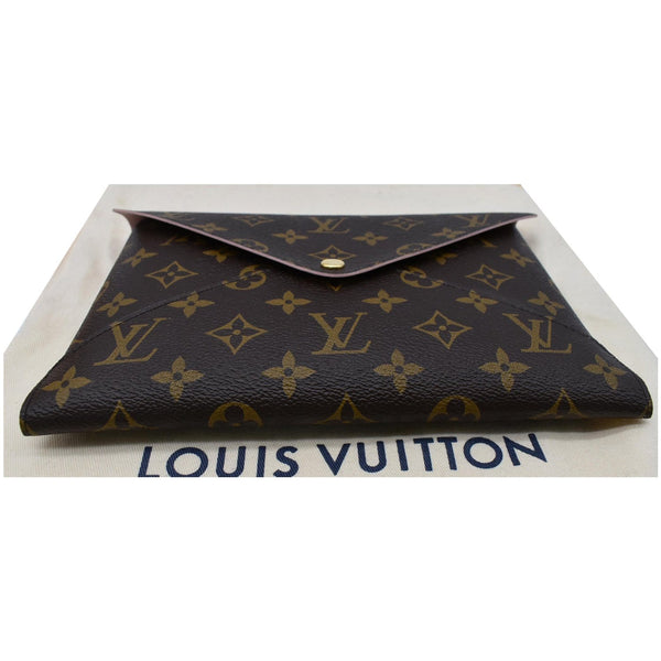 LOUIS VUITTON Kirigami Pochette Large Monogram Canvas Clutch Brown