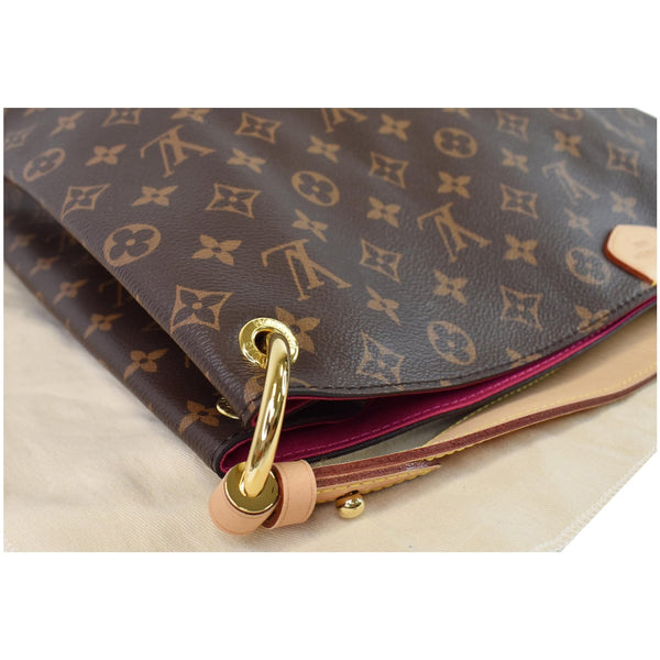 LOUIS VUITTON Graceful MM Monogram Canvas Shoulder Bag Brown