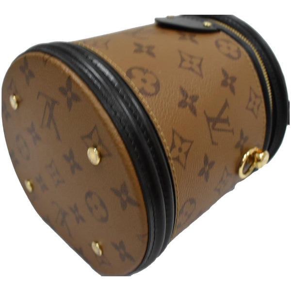 LOUIS VUITTON Cannes Reverse Monogram Canvas Satchel Bag Brown