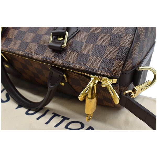 LOUIS VUITTON Speedy 30 Bandouliere Damier Ebene Shoulder Bag Brown