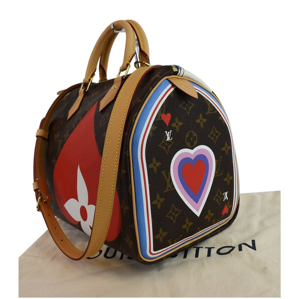 LOUIS VUITTON Game On Speedy 30 Bandouliere Monogram Canvas Shoulder Bag Brown