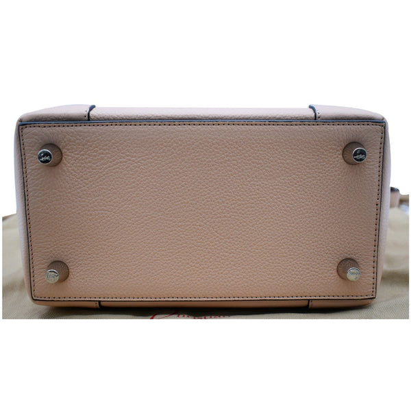 CHRISTIAN LOUBOUTIN Eloise Pebbled Leather Satchel Bag Light Pink - Final Sale