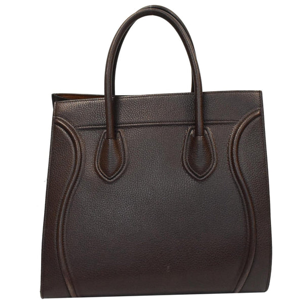 Celine Luggage Phantom Medium Leather Tote Handbag Brown