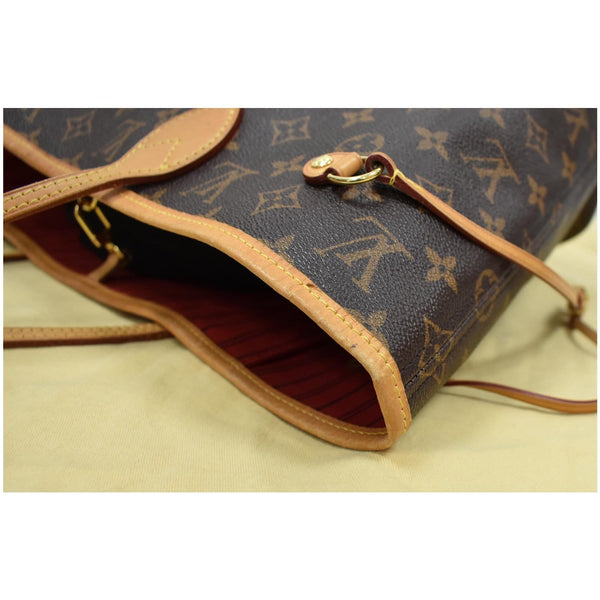 Louis Vuitton Neverfull MM Monogram Canvas Tote Bag - brown