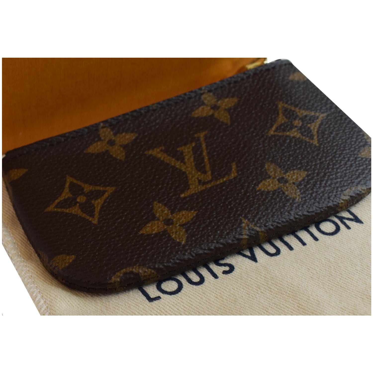 Brown Louis Vuitton Monogram Pochette Cles Coin Pouch, RvceShops Revival