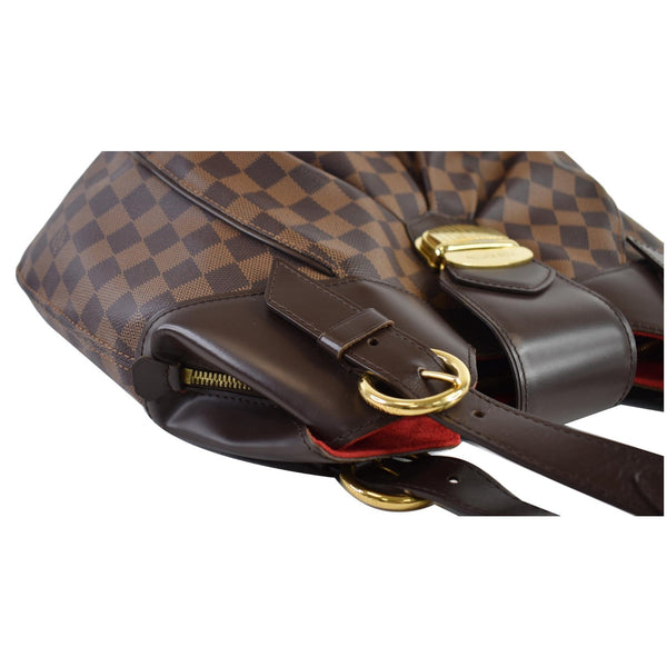 LOUIS VUITTON Sistina GM Damier Ebene Shoulder Bag Brown