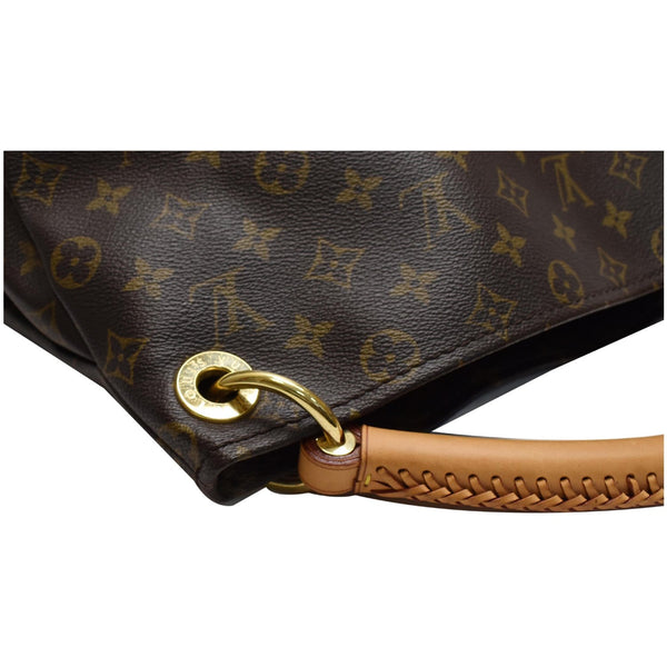 LOUIS VUITTON Artsy MM Monogram Canvas Shoulder Bag Brown