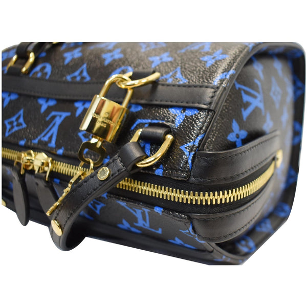LOUIS VUITTON Speedy Amazon PM Monogram Canvas Shoulder Bag Blue Noir